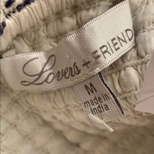Lovers + Friends Tops - Lovers + Friends Blue Tweed Bustier Crop Top Lovers + Friends Tops - Lovers + Friends Blue Tweed Bustier Crop Top